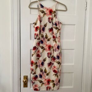 Black Halo Alexandria floral print midi dress